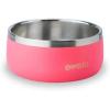 imageOwala Pet Bowl  Durable Stainless Steel Food and Water Bowl for Dogs Cats and All Pets NonSlip Base 24oz White Shy MarshmallowHyper Flamingo