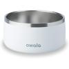 imageOwala Pet Bowl  Durable Stainless Steel Food and Water Bowl for Dogs Cats and All Pets NonSlip Base 24oz White Shy MarshmallowShy Marshmallow
