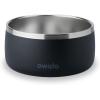imageOwala Pet Bowl  Durable Stainless Steel Food and Water Bowl for Dogs Cats and All Pets NonSlip Base 24oz White Shy MarshmallowVery  Very Dark