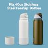 imageOwala Silicone Water Bottle Boot AntiSlip Protective Sleeve for Water Bottle Protects FreeSip and Flip Stainless Steel Water Bottles 32 Oz MintGrey
