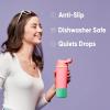 imageOwala Silicone Water Bottle Boot AntiSlip Protective Sleeve for Water Bottle Protects FreeSip and Flip Stainless Steel Water Bottles 32 Oz MintMauve