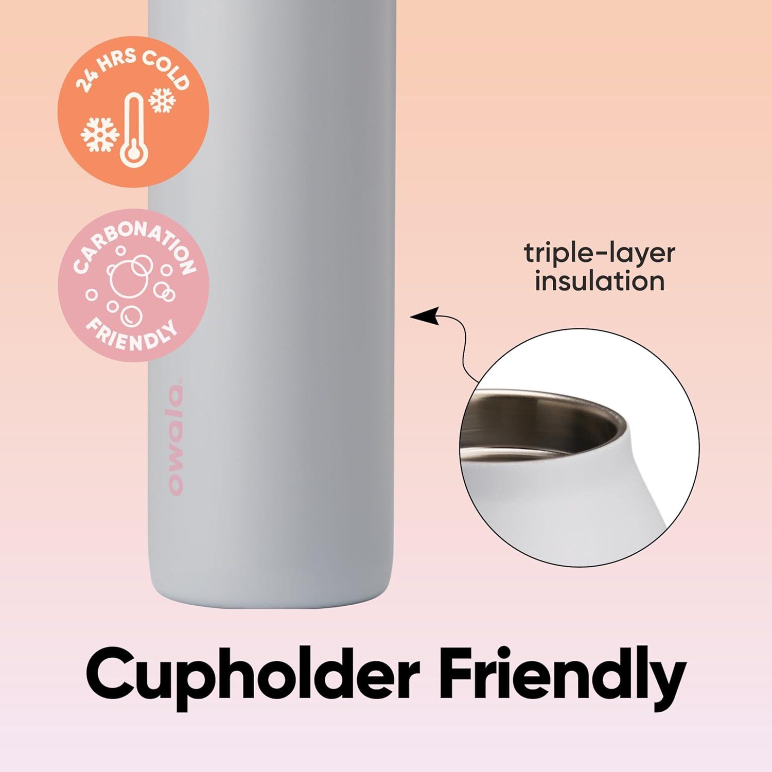 imageOwala FreeSip Twist  Stainless Steel  24oz  MintPurple Beach House