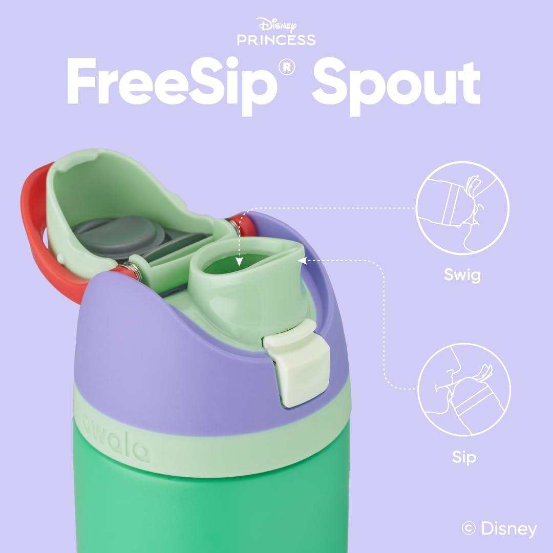 imageOwala Harry Potter FreeSip Insulated Stainless Steel Water Bottle with Straw BPAFree Sports Water Bottle Great for Travel 24 oz HufflepuffAriel