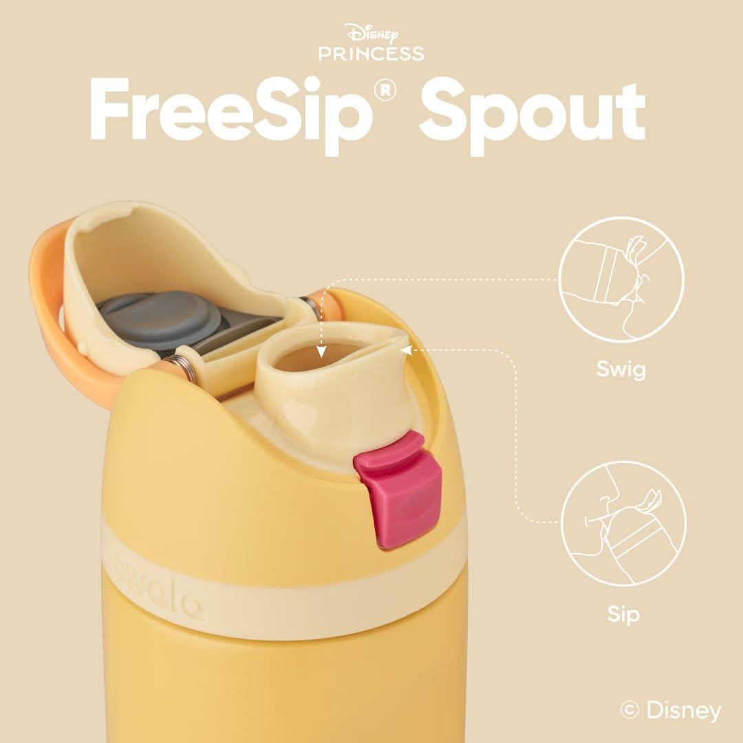 imageOwala Harry Potter FreeSip Insulated Stainless Steel Water Bottle with Straw BPAFree Sports Water Bottle Great for Travel 24 oz HufflepuffBelle