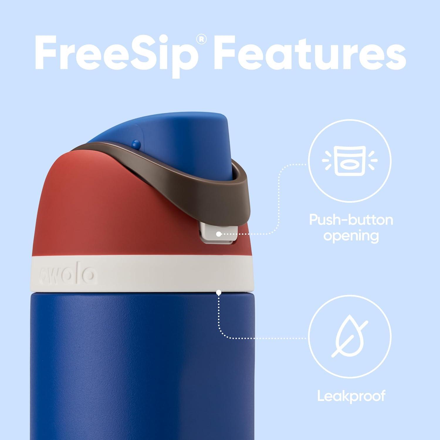 imageOwala Harry Potter FreeSip Insulated Stainless Steel Water Bottle with Straw BPAFree Sports Water Bottle Great for Travel 24 oz HufflepuffCaptain America