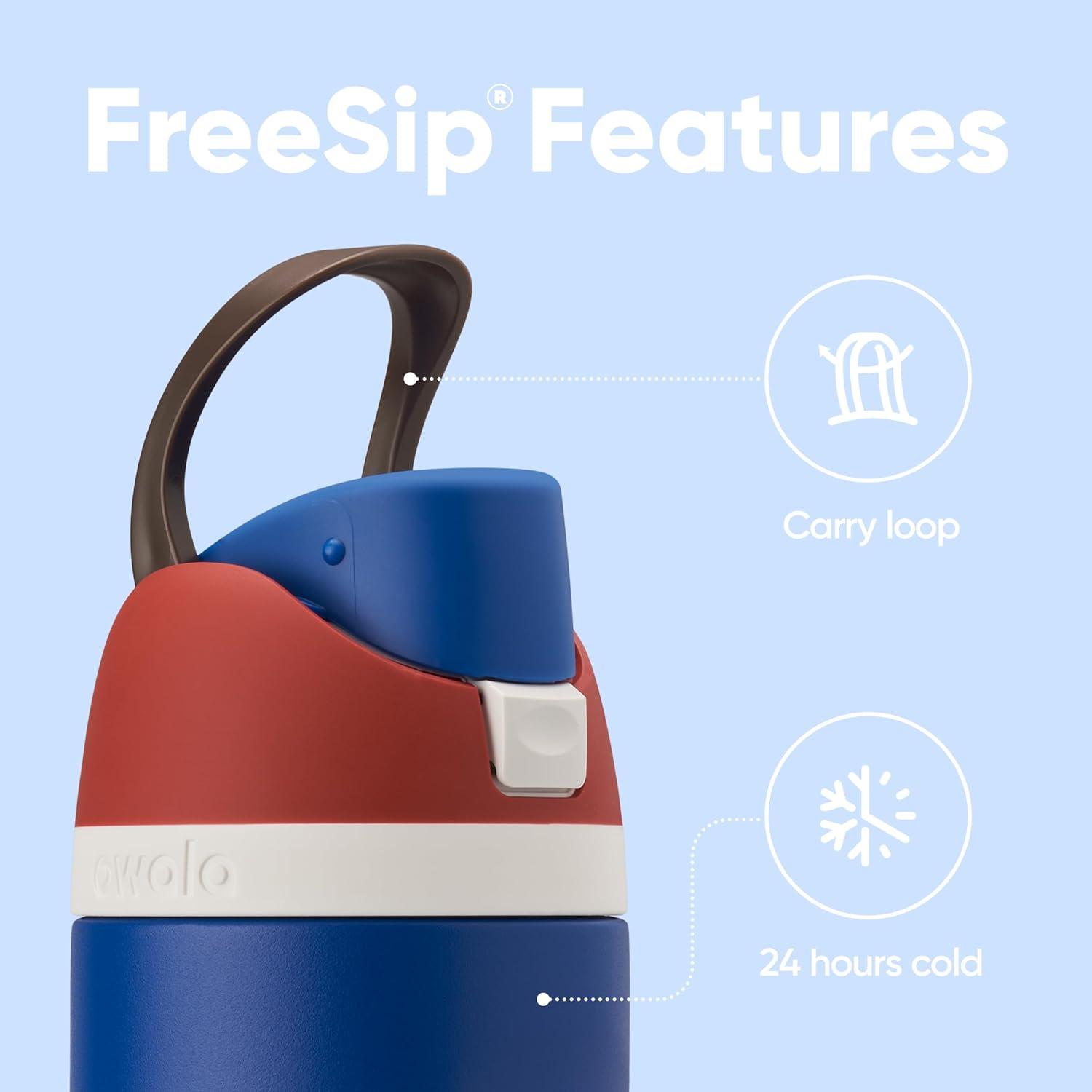 imageOwala Harry Potter FreeSip Insulated Stainless Steel Water Bottle with Straw BPAFree Sports Water Bottle Great for Travel 24 oz HufflepuffCaptain America