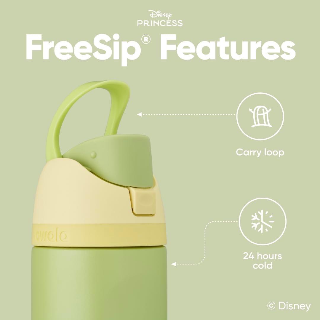 imageOwala Harry Potter FreeSip Insulated Stainless Steel Water Bottle with Straw BPAFree Sports Water Bottle Great for Travel 24 oz HufflepuffTiana
