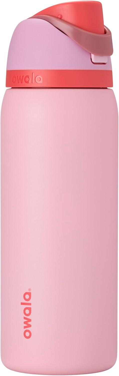 imageOwala Kids FreeSip Insulated Stainless Steel Water Bottle with Straw for Sports Travel and School BPAFree Sports Water Bottle 16 oz Mint ChocolateAngel Food Cake