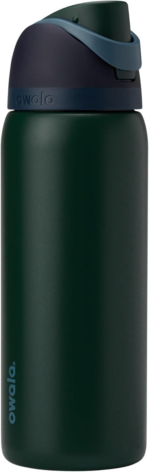 imageOwala Kids FreeSip Insulated Stainless Steel Water Bottle with Straw for Sports Travel and School BPAFree Sports Water Bottle 16 oz Mint ChocolateLost Signal