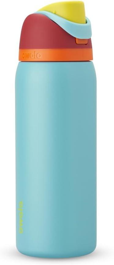 imageOwala Kids FreeSip Insulated Stainless Steel Water Bottle with Straw for Sports Travel and School BPAFree Sports Water Bottle 16 oz Mint ChocolateSummer Sweetness