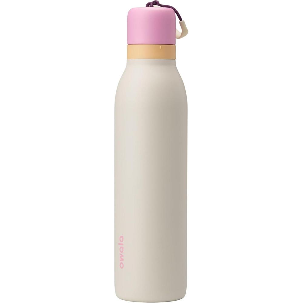 imageOwala FreeSip Twist Insulated Stainless Steel Water Bottle with Straw for Sports and Travel BPAFree 18oz MintWhite Iced BreezeDaybreak