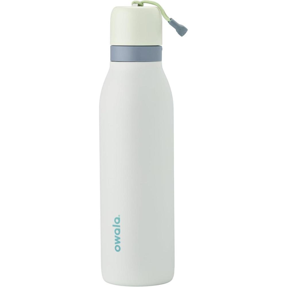 imageOwala FreeSip Twist Insulated Stainless Steel Water Bottle with Straw for Sports and Travel BPAFree 18oz MintWhite Iced BreezeIced Breeze