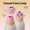 imageOwala FreeSip Twist Insulated Stainless Steel Water Bottle with Straw for Sports and Travel BPAFree 18oz MintWhite Iced BreezeDaybreak