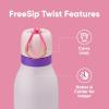 imageOwala FreeSip Twist Insulated Stainless Steel Water Bottle with Straw for Sports and Travel BPAFree 18oz MintWhite Iced BreezeDreamy Field