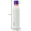 imageOwala FreeSip Twist Insulated Stainless Steel Water Bottle with Straw for Sports and Travel BPAFree 18oz MintWhite Iced BreezeMinty Horizon