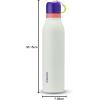 imageOwala FreeSip Twist Insulated Stainless Steel Water Bottle with Straw for Sports and Travel BPAFree 18oz MintWhite Iced BreezeMinty Horizon