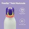 imageOwala FreeSip Twist Insulated Stainless Steel Water Bottle with Straw for Sports and Travel BPAFree 18oz MintWhite Iced BreezeMinty Horizon