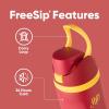 imageOwala Harry Potter FreeSip Insulated Stainless Steel Water Bottle with Straw BPAFree Sports Water Bottle Great for Travel 24 oz HufflepuffGryffindor