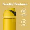 imageOwala Harry Potter FreeSip Insulated Stainless Steel Water Bottle with Straw BPAFree Sports Water Bottle Great for Travel 24 oz HufflepuffHufflepuff