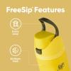 imageOwala Harry Potter FreeSip Insulated Stainless Steel Water Bottle with Straw BPAFree Sports Water Bottle Great for Travel 24 oz HufflepuffHufflepuff