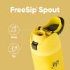 imageOwala Harry Potter FreeSip Insulated Stainless Steel Water Bottle with Straw BPAFree Sports Water Bottle Great for Travel 24 oz HufflepuffHufflepuff