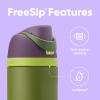 imageOwala Harry Potter FreeSip Insulated Stainless Steel Water Bottle with Straw BPAFree Sports Water Bottle Great for Travel 24 oz HufflepuffHulk
