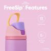 imageOwala Harry Potter FreeSip Insulated Stainless Steel Water Bottle with Straw BPAFree Sports Water Bottle Great for Travel 24 oz HufflepuffRapunzel