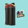 imageOwala Harry Potter FreeSip Insulated Stainless Steel Water Bottle with Straw BPAFree Sports Water Bottle Great for Travel 24 oz HufflepuffThor