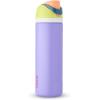 imageOwala Kids Flip Insulated StainlessSteel Water Bottle with Straw and Locking Lid 14Ounce OrangeBlue Blue CitrusBlue  Teal