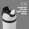 imageOwala Kids Flip Insulated StainlessSteel Water Bottle with Straw and Locking Lid 14Ounce OrangeBlue Blue CitrusGrey  Black