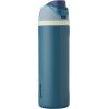 imageOwala Kids Flip Insulated StainlessSteel Water Bottle with Straw and Locking Lid 14Ounce OrangeBlue Blue CitrusOrange  Blue
