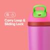 imageOwala Kids Flip Insulated StainlessSteel Water Bottle with Straw and Locking Lid 14Ounce OrangeBlue Blue CitrusPink  Purple