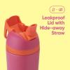 imageOwala Kids Flip Insulated StainlessSteel Water Bottle with Straw and Locking Lid 14Ounce OrangeBlue Blue CitrusPink