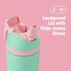 imageOwala Kids Flip Insulated StainlessSteel Water Bottle with Straw and Locking Lid 14Ounce OrangeBlue Blue CitrusTeal  Pink