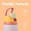 imageOwala Kids FreeSip Insulated Stainless Steel Water Bottle with Straw for Sports Travel and School BPAFree Sports Water Bottle 16 oz Mint ChocolateCandy Store