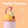 imageOwala Kids FreeSip Insulated Stainless Steel Water Bottle with Straw for Sports Travel and School BPAFree Sports Water Bottle 16 oz Mint ChocolateCandy Store