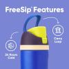 imageOwala Kids FreeSip Insulated Stainless Steel Water Bottle with Straw for Sports Travel and School BPAFree Sports Water Bottle 16 oz Mint ChocolateCelestial Sphere