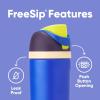 imageOwala Kids FreeSip Insulated Stainless Steel Water Bottle with Straw for Sports Travel and School BPAFree Sports Water Bottle 16 oz Mint ChocolateCelestial Sphere