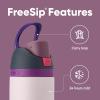 imageOwala Kids FreeSip Insulated Stainless Steel Water Bottle with Straw for Sports Travel and School BPAFree Sports Water Bottle 16 oz Mint ChocolateDreamy Field