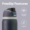 imageOwala Kids FreeSip Insulated Stainless Steel Water Bottle with Straw for Sports Travel and School BPAFree Sports Water Bottle 16 oz Mint ChocolateFoggy Tide
