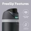 imageOwala Kids FreeSip Insulated Stainless Steel Water Bottle with Straw for Sports Travel and School BPAFree Sports Water Bottle 16 oz Mint ChocolateFoggy Tide
