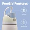 imageOwala Kids FreeSip Insulated Stainless Steel Water Bottle with Straw for Sports Travel and School BPAFree Sports Water Bottle 16 oz Mint ChocolateIced Breeze