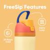 imageOwala Kids FreeSip Insulated Stainless Steel Water Bottle with Straw for Sports Travel and School BPAFree Sports Water Bottle 16 oz Mint ChocolateMisty Horizons