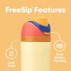 imageOwala Kids FreeSip Insulated Stainless Steel Water Bottle with Straw for Sports Travel and School BPAFree Sports Water Bottle 16 oz Mint ChocolateMisty Horizons