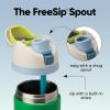 imageOwala Kids FreeSip Insulated Stainless Steel Water Bottle with Straw for Sports Travel and School BPAFree Sports Water Bottle 16 oz Mint ChocolatePutting Green