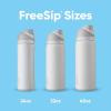 imageOwala Kids FreeSip Insulated Stainless Steel Water Bottle with Straw for Sports Travel and School BPAFree Sports Water Bottle 16 oz Mint ChocolateShy Marshmallow