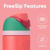 imageOwala Kids FreeSip Insulated Stainless Steel Water Bottle with Straw for Sports Travel and School BPAFree Sports Water Bottle 16 oz Mint ChocolateStrawberry Field