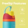 imageOwala Kids FreeSip Insulated Stainless Steel Water Bottle with Straw for Sports Travel and School BPAFree Sports Water Bottle 16 oz Mint ChocolateSummer Sweetness