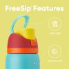 imageOwala Kids FreeSip Insulated Stainless Steel Water Bottle with Straw for Sports Travel and School BPAFree Sports Water Bottle 16 oz Mint ChocolateSummer Sweetness