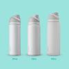 imageOwala Kids FreeSip Insulated Stainless Steel Water Bottle with Straw for Sports Travel and School BPAFree Sports Water Bottle 16 oz Mint ChocolateVery  Very Dark